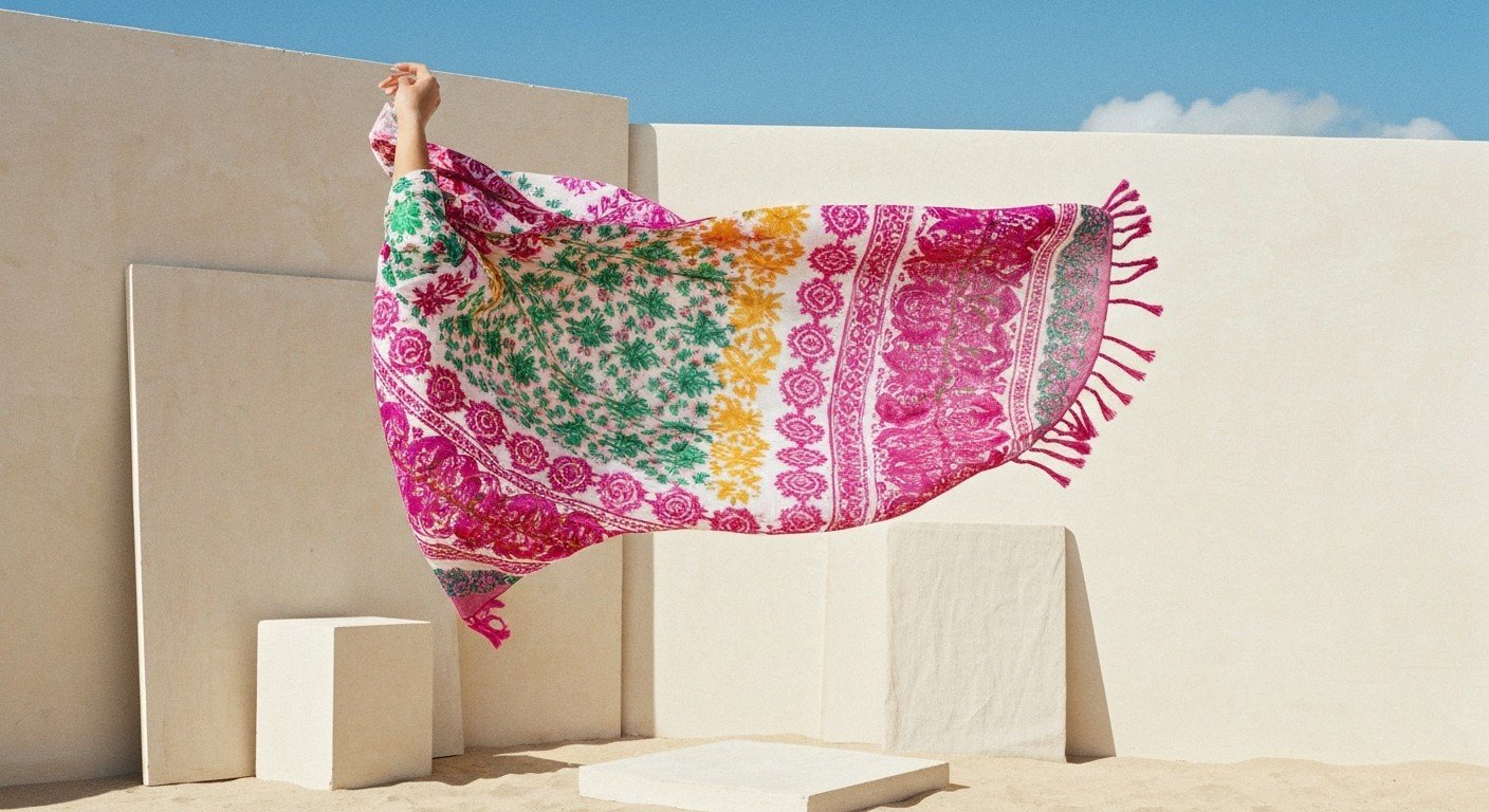 Wraps drying on sunlit rocks